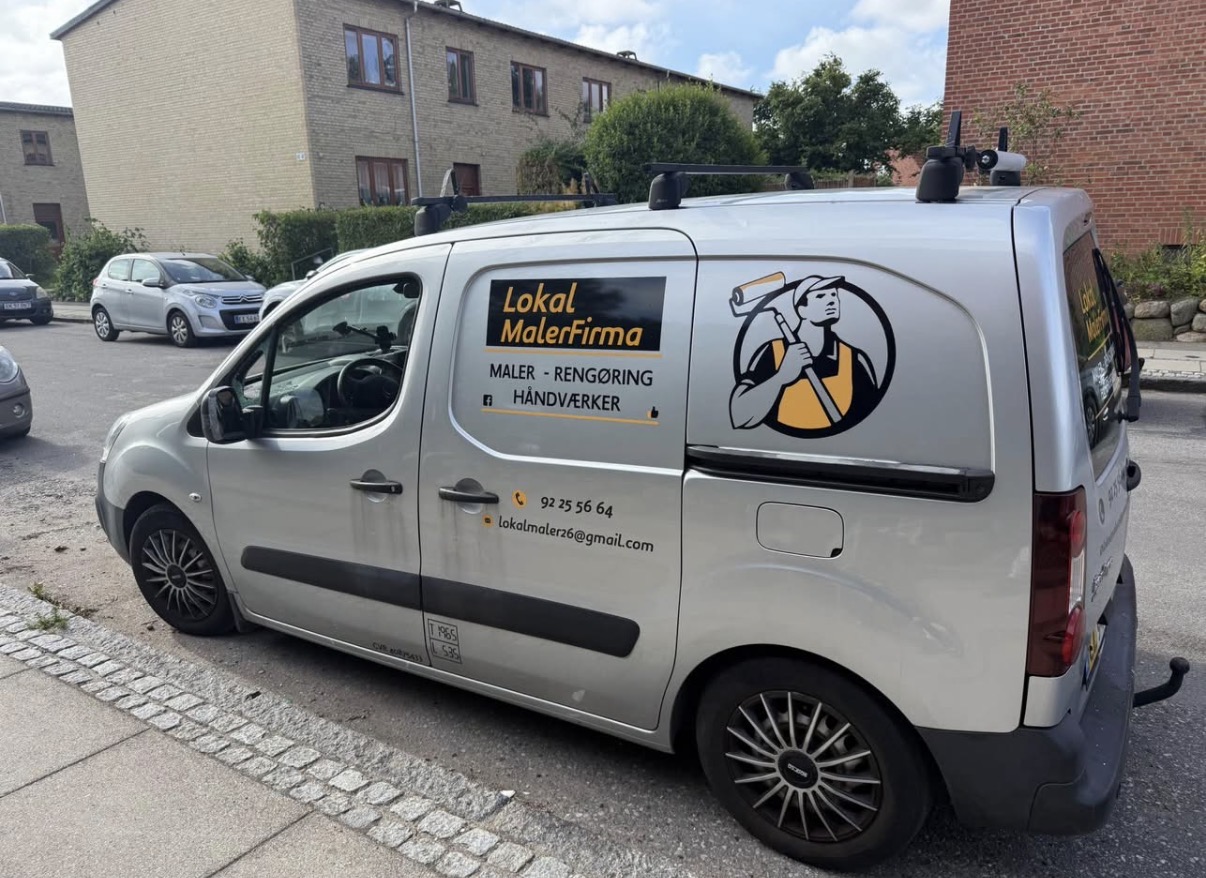 Lokal MalerFirma's varevogn i København